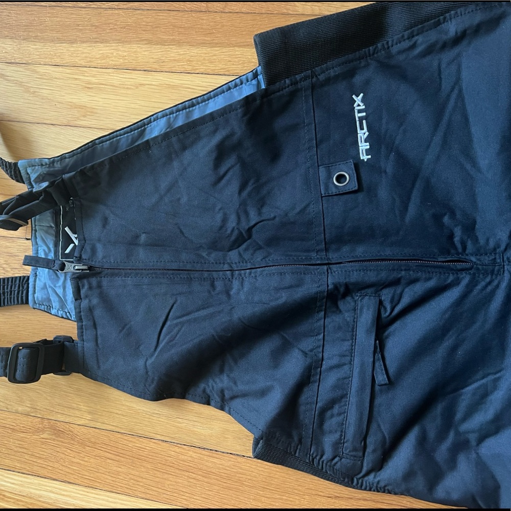 Arctix Kids Unisex Insulated Snow Bib Overalls - Excellent Condition, Black, Med